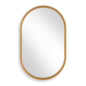 Iron Frame Mirror - Brushed Gold