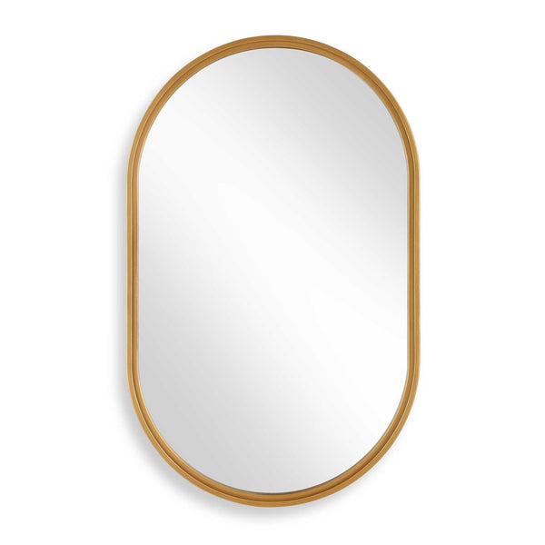 Iron Frame Mirror - Brushed Gold