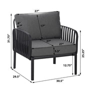 Outdoor Patio Club Chair, Waterproof Thick Cushion Deep Seating - R&R Furniture Gallery (Fountain Valley, CA)