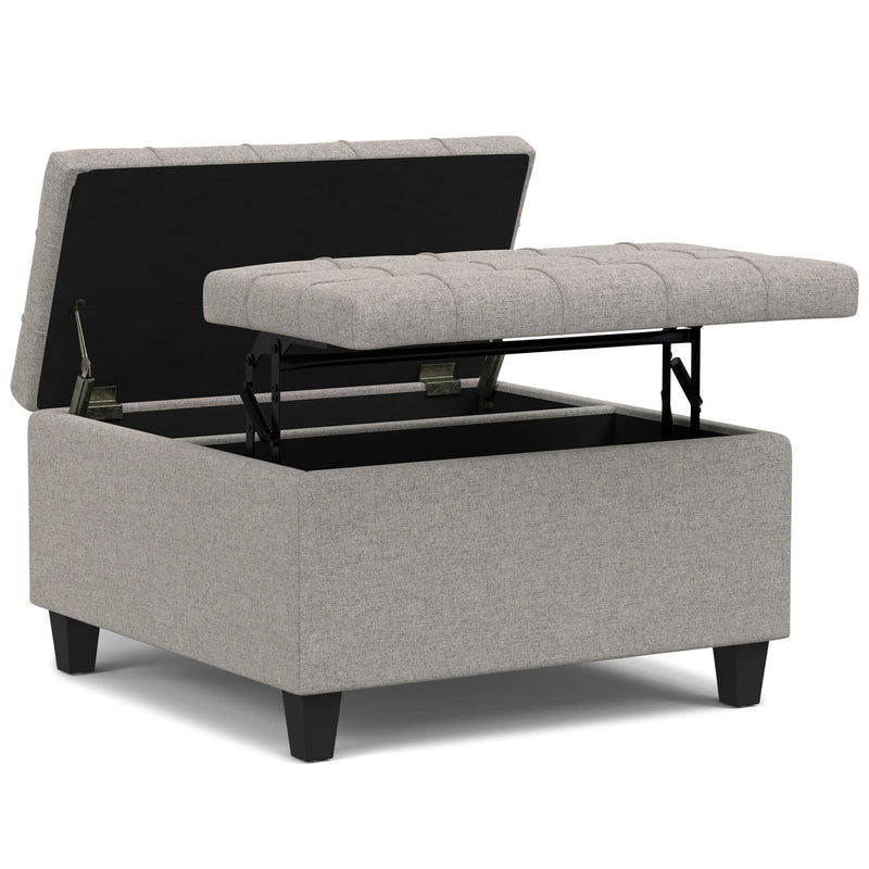 Harrison - Upholstered Coffee Table Storage Ottoman - R&R Furniture Gallery (Fountain Valley, CA)