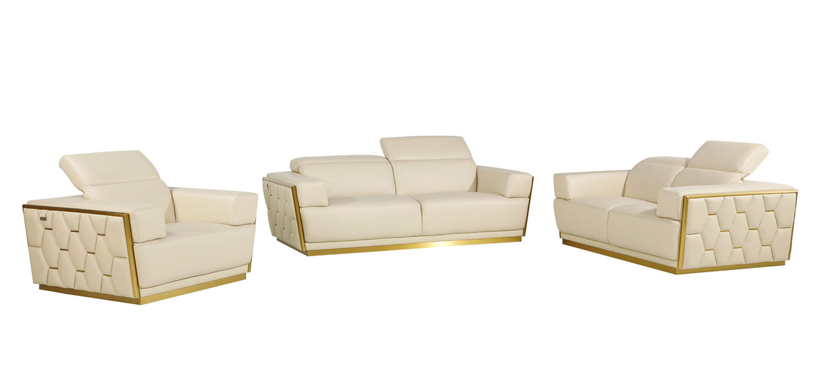 1111 - Leather Living Room Set - R&R Furniture Gallery (Fountain Valley, CA)