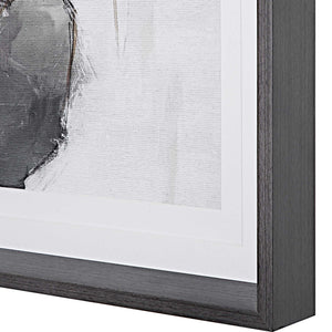 Plunging Pastels - Framed Prints (Set of 2) - Black / Brown / Gray