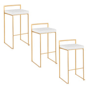 Lumi Source Fuji contemporary glam barstool with quality construction, featuring a sleek design and modern style for stool sets.