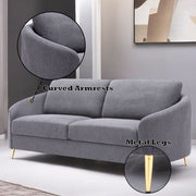 Yuina - Sofa - Gray Linen - R&R Furniture Gallery (Fountain Valley, CA)