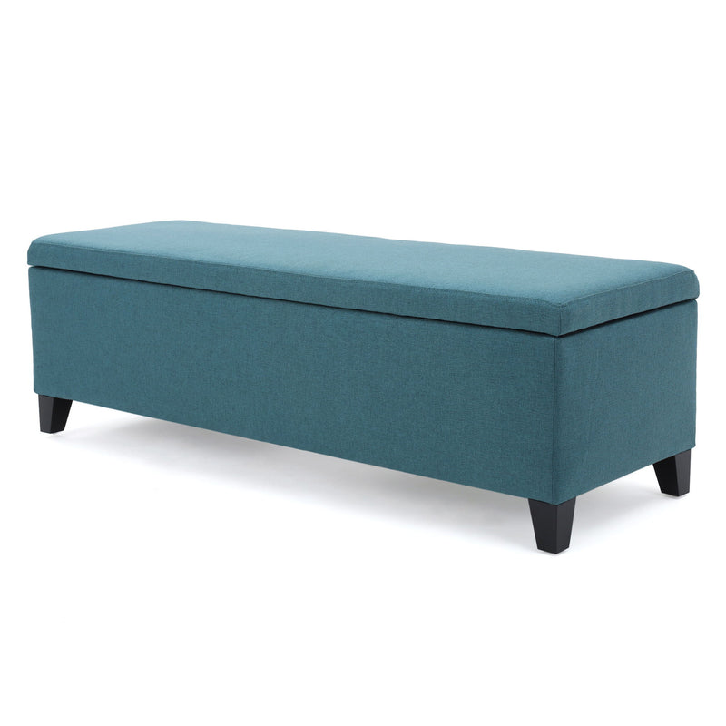 Contemporary Storage Ottoman Bench With Upholstery - R&R Furniture Gallery (Fountain Valley, CA)
