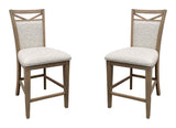 Americana Modern Dining - Upholstered Counter Chair (Set of 2) - Cotton - R&R Furniture Gallery (Fountain Valley, CA)