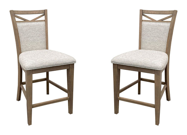 Americana Modern Dining - Upholstered Counter Chair (Set of 2) - Cotton