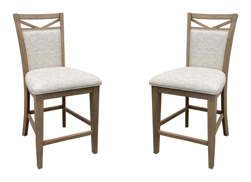 Americana Modern Dining - Upholstered Counter Chair (Set of 2) - Cotton - R&R Furniture Gallery (Fountain Valley, CA)