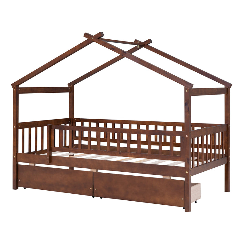 House Bed With 2 Drawers - R&R Furniture Gallery (Fountain Valley, CA)