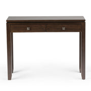 Simpli-Home Cosmopolitan multipurpose coffee table with wooden surface and modern design, ideal for living room use.