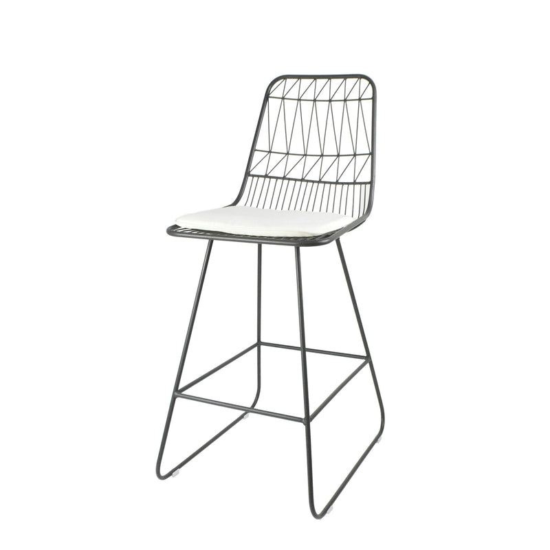 Yearning - Iron Counter Stool With Water Resistant Cushion - R&R Furniture Gallery (Fountain Valley, CA)