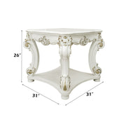 Vendome - 31" End Table - Antique Pearl - R&R Furniture Gallery (Fountain Valley, CA)