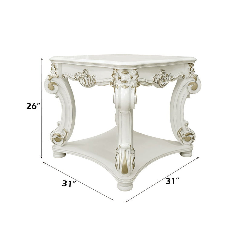Vendome - 31" End Table - Antique Pearl - R&R Furniture Gallery (Fountain Valley, CA)