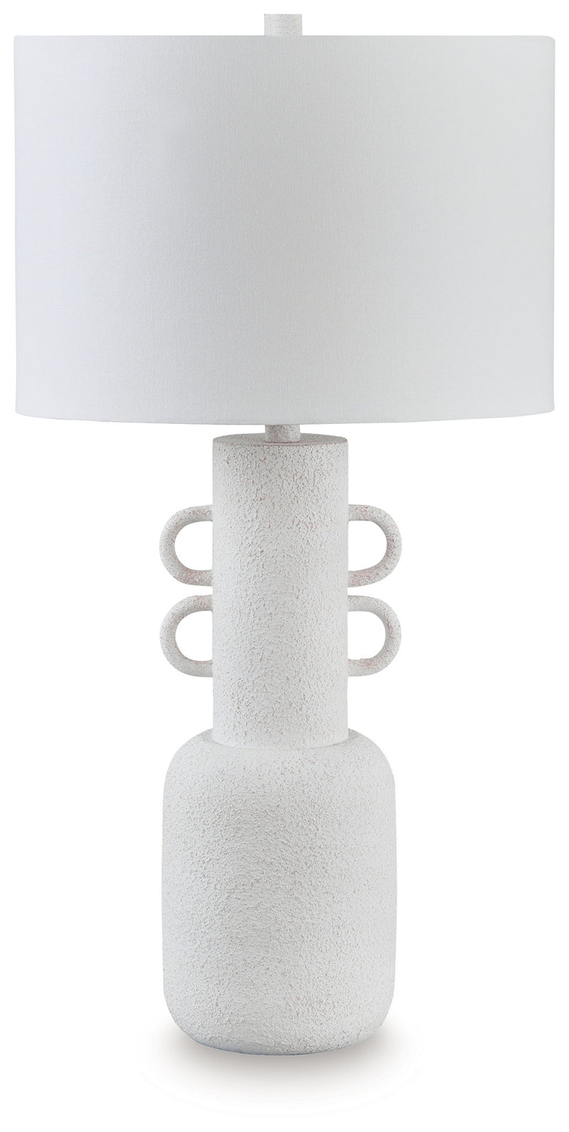 Perringhill - Metal Table Lamp - Distressed White - R&R Furniture Gallery (Fountain Valley, CA)