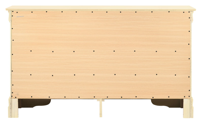 Elegant Louis Phillipe traditional dresser by Glory Furniture with detailed woodwork and classic design for bedroom decor.
