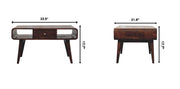 Solid Wood Curved Coffee Table - R&R Furniture Gallery (Fountain Valley, CA)