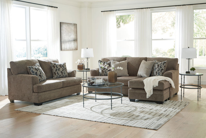 Signature Design by Ashley 3-piece Stonemeade living room set with sofa, loveseat, and armchair in a modern living space.