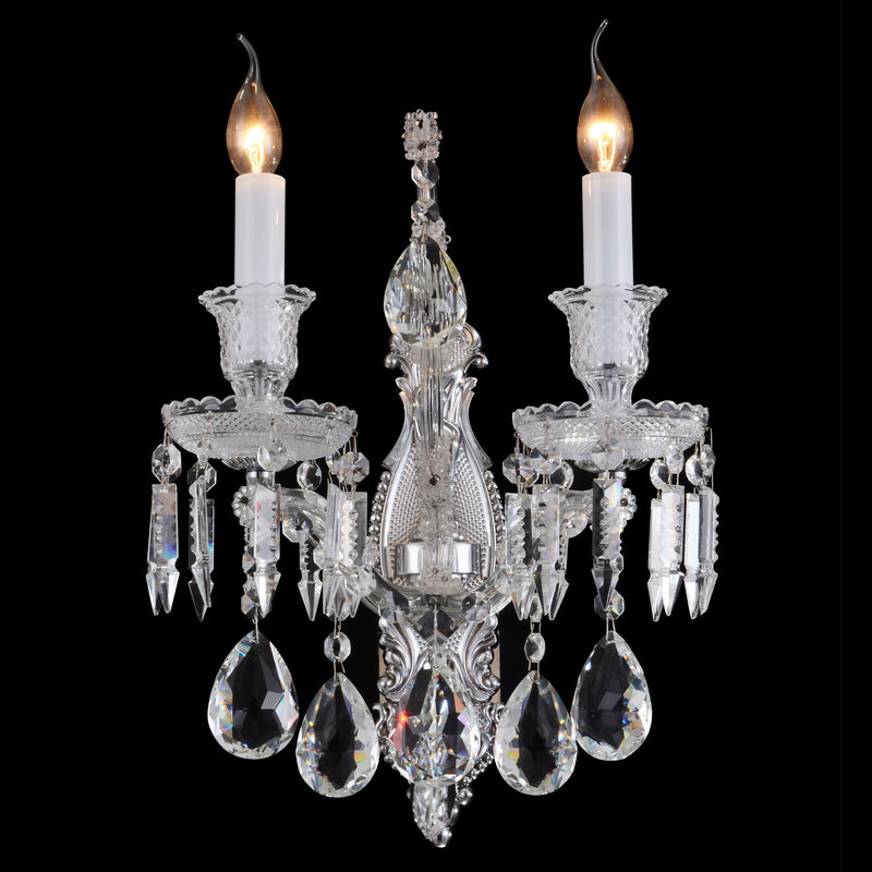 Michael Amini Lighting - Chambord Crystal Wall Sconce - Clear