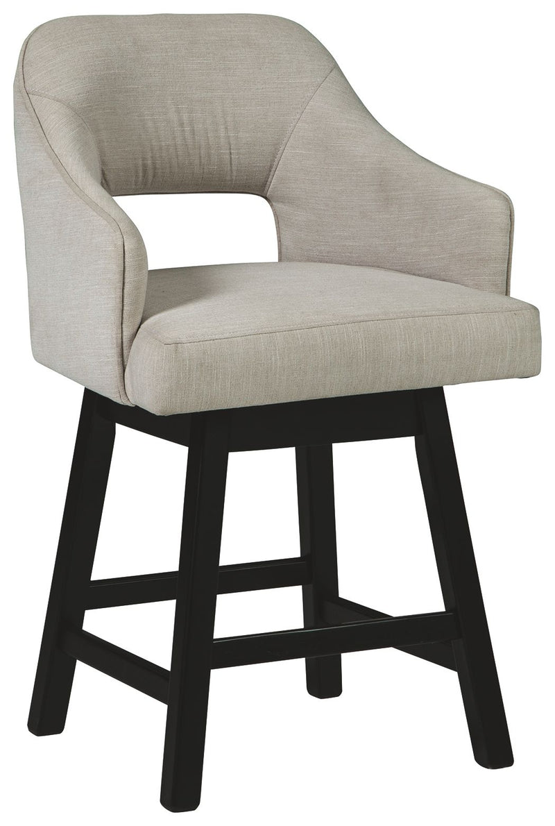 Tallenger - Upholstered Swivel Barstool (Set of 2) - R&R Furniture Gallery (Fountain Valley, CA)