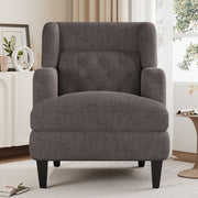 Upholstered Accent Chair Tufted Armchair For Living Room And Bedroom - R&R Furniture Gallery (Fountain Valley, CA)