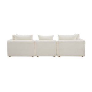 Hangover - Boucle Fabric Sofa - Cream - R&R Furniture Gallery (Fountain Valley, CA)