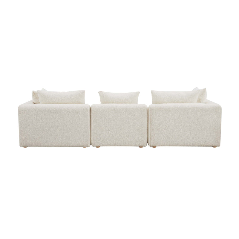Hangover - Boucle Fabric Sofa - Cream - R&R Furniture Gallery (Fountain Valley, CA)