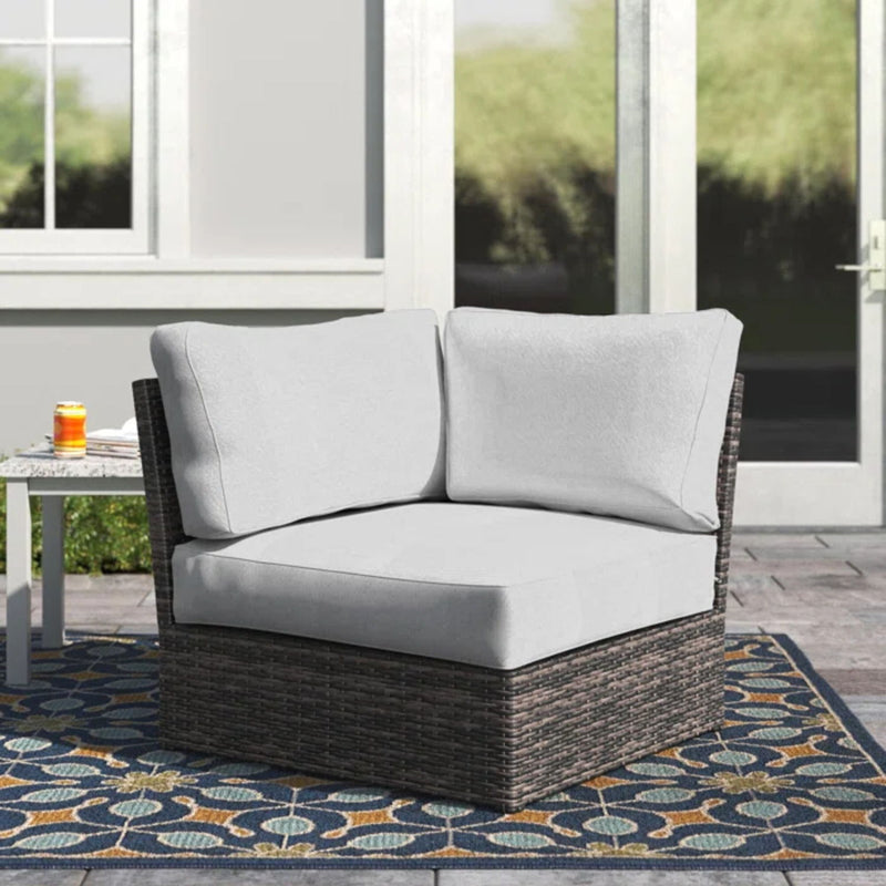 Shick - Corner Wedge Patio Chair With Cushions - R&R Furniture Gallery (Fountain Valley, CA)