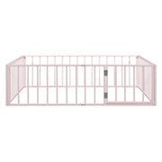 Metal Floor Bed Frame With Fence And Door - R&R Furniture Gallery (Fountain Valley, CA)