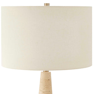 Perkins - Travertine Table Lamp - Brown