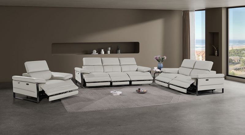1246 - Modular Power Triple Reclining Sofa, Loveseat, And Chair Set With Power Headrests