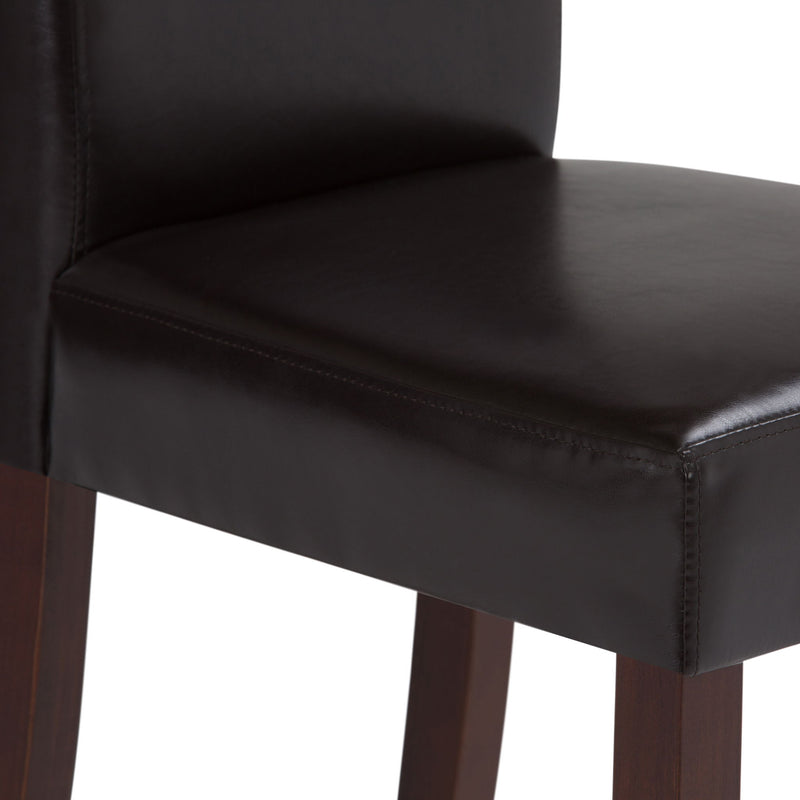 Acadian - Parson Dining Chair (Set of 2) - Tanners Brown - R&R Furniture Gallery (Fountain Valley, CA)