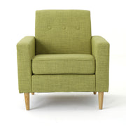 Nebulize - Upholstered Fabric Club Chair With Button Tufted And Square Off Arm And Back - R&R Furniture Gallery (Fountain Valley, CA)