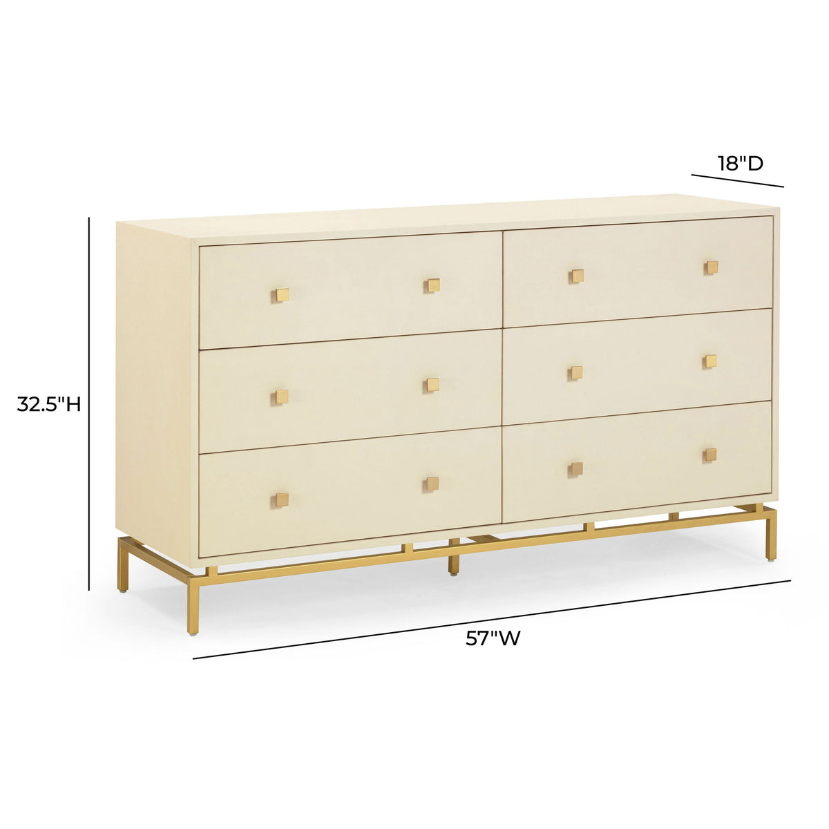 Pesce - 6 Drawer Dresser - R&R Furniture Gallery (Fountain Valley, CA)