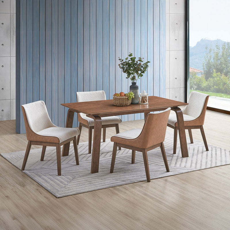 Ginny - Dining Table - Walnut - R&R Furniture Gallery (Fountain Valley, CA)