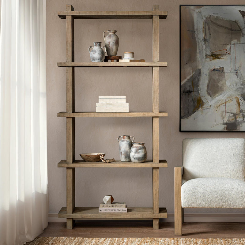 Karlla - Bookshelf - Natural Clay - R&R Furniture Gallery (Fountain Valley, CA)