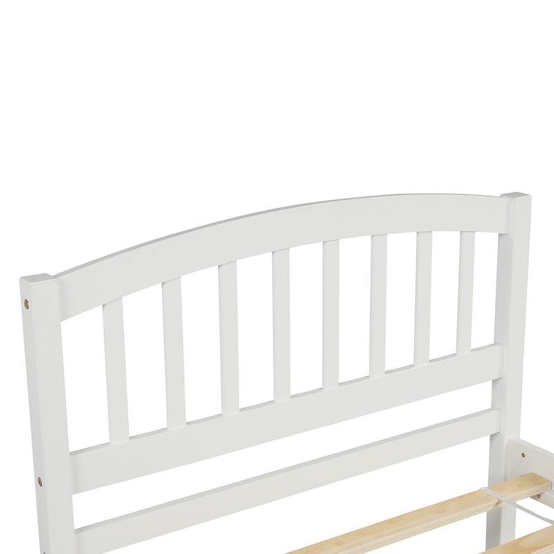 Platform Bed Wood Bed Frame With Trundle - R&R Furniture Gallery (Fountain Valley, CA)