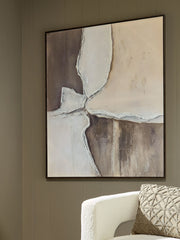 Junward - Wall Art - Brown / Tan / White - R&R Furniture Gallery (Fountain Valley, CA)