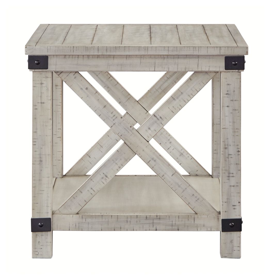 Carynhurst - Rectangular End Table - Whitewash - R&R Furniture Gallery (Fountain Valley, CA)