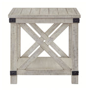 Carynhurst - Rectangular End Table - Whitewash - R&R Furniture Gallery (Fountain Valley, CA)