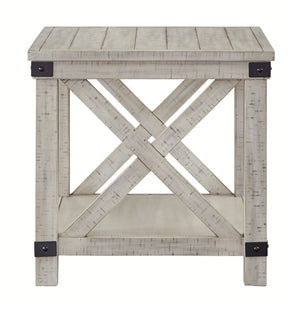 Carynhurst - Rectangular End Table - Whitewash - R&R Furniture Gallery (Fountain Valley, CA)