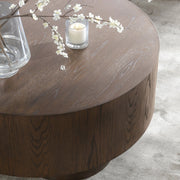 Runa - Oak Veneer 42" Coffee Table - R&R Furniture Gallery (Fountain Valley, CA)