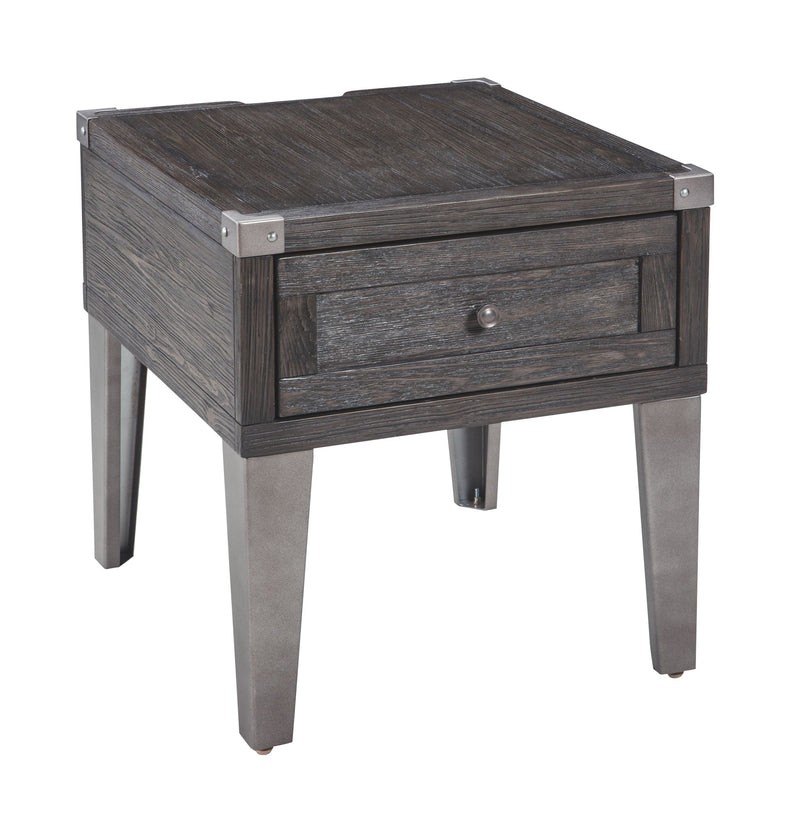 Todoe - Rectangular End Table - Dark Gray - R&R Furniture Gallery (Fountain Valley, CA)