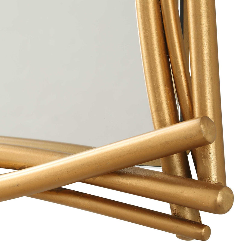 Curved Branches - Mirror - Gold