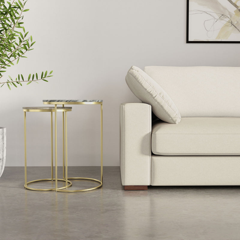 Ashley - 2 Piece Nesting Table - Gold - R&R Furniture Gallery (Fountain Valley, CA)