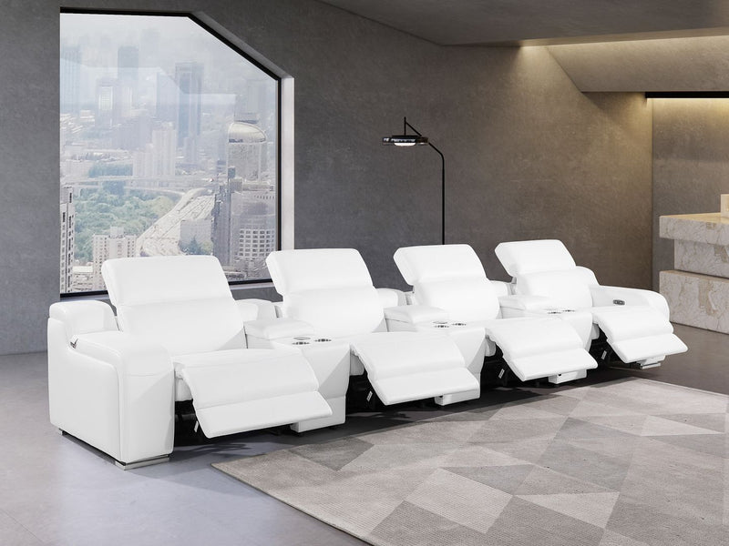 1116 - 7-Piece Modular Power Reclining Sofa In With 4 Power Recliners & Power Headrests