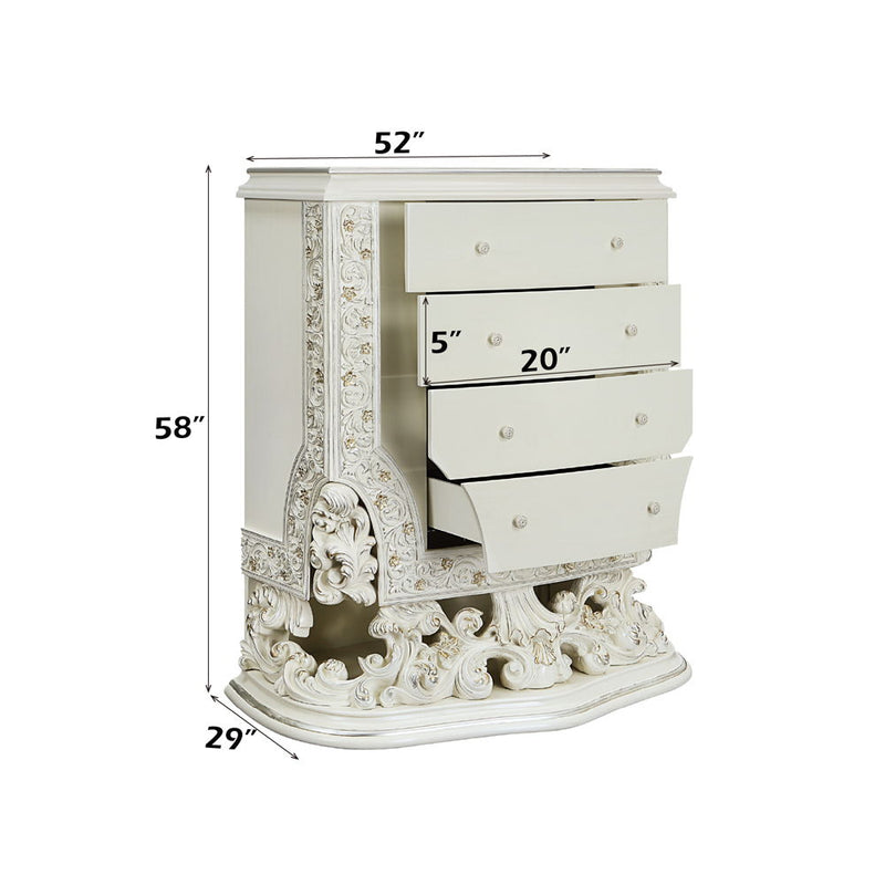 Adara - Chest - Antique White - R&R Furniture Gallery (Fountain Valley, CA)