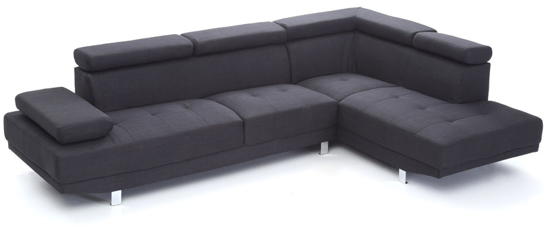 Glory Furniture Riveredge Comfort Sectional sofa with plush cushions and modern design in a stylish living room setting.