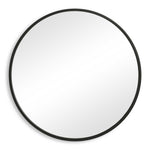 Round Mirror Contemporary - Matte Black