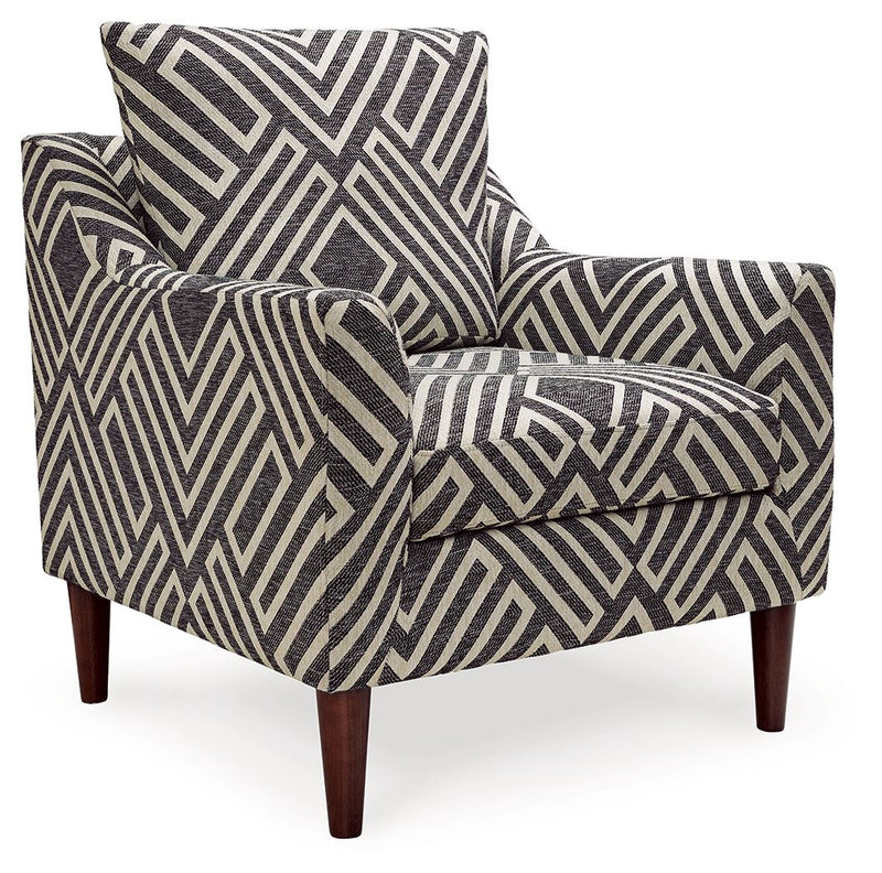 Morrilton Next-Gen Nuvella - Accent Chair - Natural / Charcoal - R&R Furniture Gallery (Fountain Valley, CA)