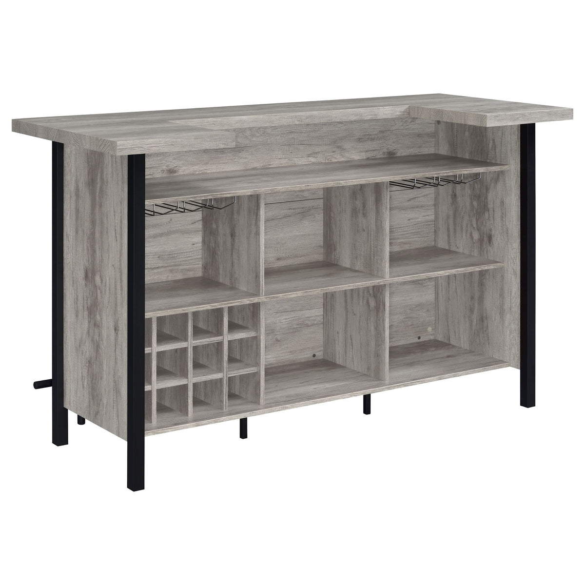 Menimen - Freestanding Bar Unit - Gray